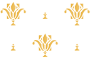 Muursjablonen met herhalende patronen - Behang heraldisch 2