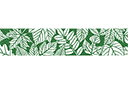 Rand sjablonen met planten - Rand van verschillende bladeren 7
