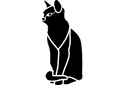 Dierenstencils - verkoop in kleine partijen - Zwarte kat. Pak van 4 stuks.