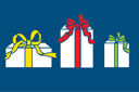 Sjablonen met kerstmotieven - Drie geschenken