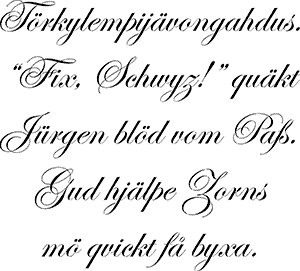 Kalligraaf lettertype - sjabloon voor decoratie