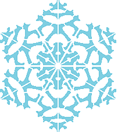 Sneeuwvlok I - sjabloon voor decoratie