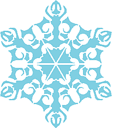 Sneeuwvlok VII - sjabloon voor decoratie