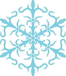 Sneeuwvlok XIV - sjabloon voor decoratie