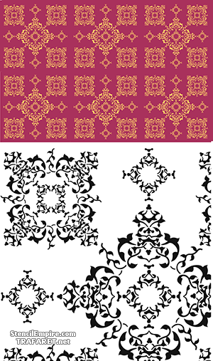 Filigraan patroon - sjabloon voor decoratie