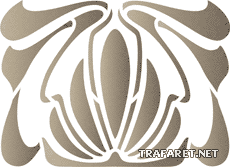 Abstracte broche - sjabloon voor decoratie