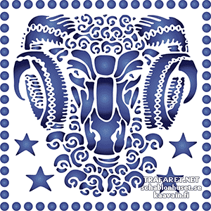 Ram art nouveau - sjabloon voor decoratie