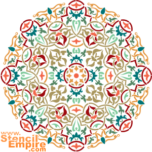 Cirkel arabesk - sjabloon voor decoratie