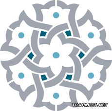Klein Arabisch medaillon - sjabloon voor decoratie