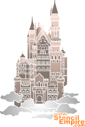 Neuschwanstein kasteel - sjabloon voor decoratie