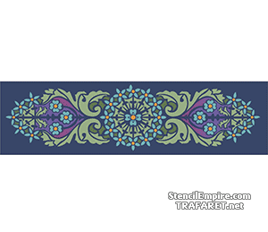 Groot Art Nouveau paneel - sjabloon voor decoratie