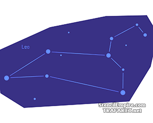 Sterrenbeeld Leeuw - sjabloon voor decoratie