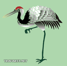 Reiger - sjabloon voor decoratie