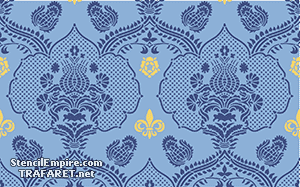 Brits behang 80341 - sjabloon voor decoratie