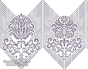 Britse rand 80344 - sjabloon voor decoratie