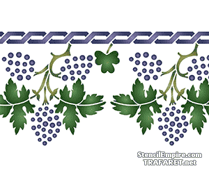 Wijnstok en meander - sjabloon voor decoratie