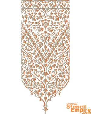 Indiaas wandtapijt - sjabloon voor decoratie
