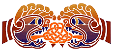 Twee hoofden - sjabloon voor decoratie