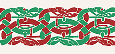 Geweven slangen - sjabloon voor decoratie