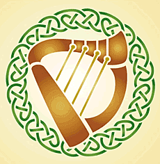 Harp - sjabloon voor decoratie