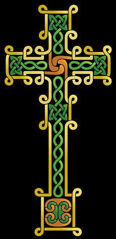 Groot kruis van Skinnet - sjabloon voor decoratie