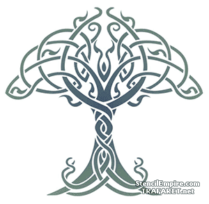 Keltische levensboom (Stencils met Keltische motieven)