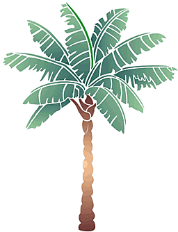Palm (Stencils met jungle planten en dieren)