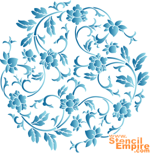 Chinees medaillon 1 - sjabloon voor decoratie