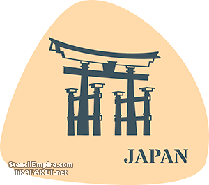 Japan - sjabloon voor decoratie