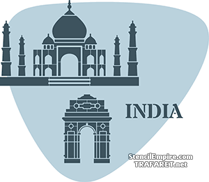 India - sjabloon voor decoratie