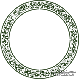 Grote ring van Kelten - sjabloon voor decoratie