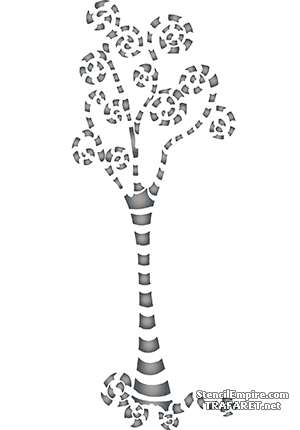 Spiraalboom 1 - sjabloon voor decoratie