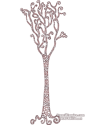 Spiraalboom 5 - sjabloon voor decoratie