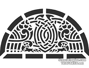Keltische boog 44 - sjabloon voor decoratie