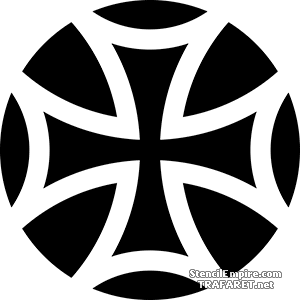 Eenvoudig Keltisch kruis - sjabloon voor decoratie