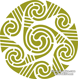 Keltische cirkel 127 - sjabloon voor decoratie