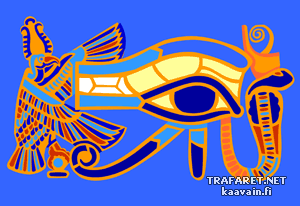 Oog van Horus - sjabloon voor decoratie