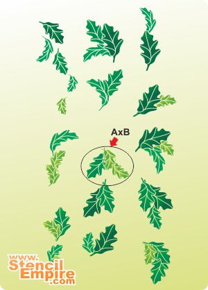 Betoverd bos 6 - sjabloon voor decoratie