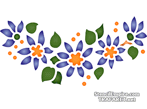 Wildflower motief 040 - sjabloon voor decoratie