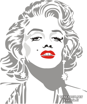 Marilyn Monroe - sjabloon voor decoratie
