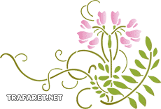 Bloemmotief 05 - sjabloon voor decoratie
