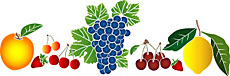 Vrucht 2 - sjabloon voor decoratie