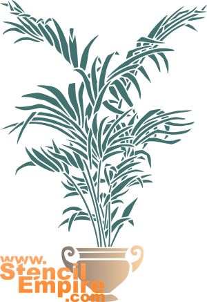 Ingemaakte palm - sjabloon voor decoratie