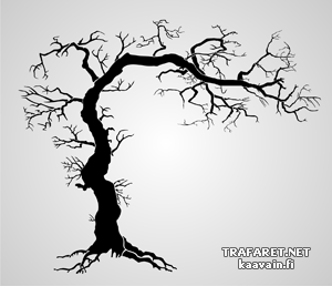 Gotische boom (Stencils met bomen en struiken)