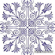Grieks medaillon 14 - sjabloon voor decoratie