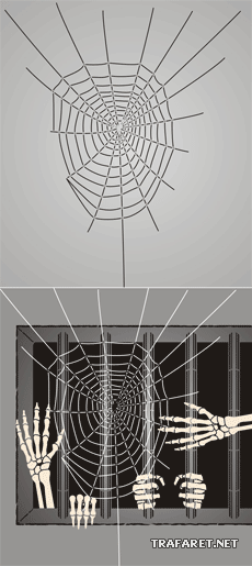 Spookhuis 2 - sjabloon voor decoratie
