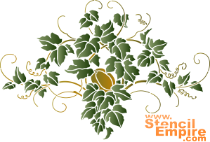 Hopplant patroon - sjabloon voor decoratie