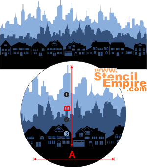 Stedelijke skylines (Sjablonen met herkenningspunten en gebouwen)