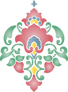 Indiaas patroon 04 - sjabloon voor decoratie