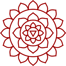 Indiase lotus - sjabloon voor decoratie